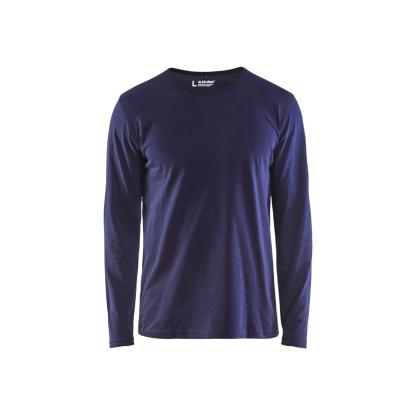 Blåkläder 3500 t-shirt lang ærme, marineblå