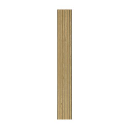 I-Wood Medio+ Original akustikpanel, klar olieret, brun filt og sort kerne, egefiner, 17 x 300 mm
