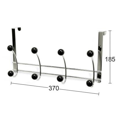 Habo Bonny knagerække med 4 knager, 370 mm,  sort/krom