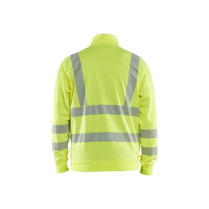 Blåkläder 3563 high vis sweatshirt full zip, hi-vis gul