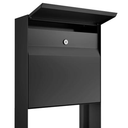 Bravios Valencia postkasse med stander, sort