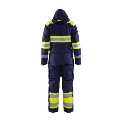 Blåkläder 6720 high vis vinter kedeldragt, marineblå/hi-vis gul