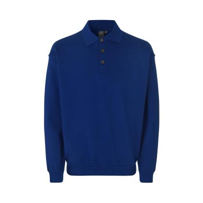 ID 0601 polosweatshirt, klassisk, kongeblå