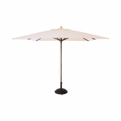Cinas Alezio parasol, offhvid, olefin, 3 x 3 meter