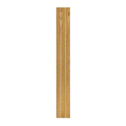 I-Wood Basic 3-lamel akustikpanel, brun olieret, beige filt og lys kerne, egefiner, 16 x 300 mm 