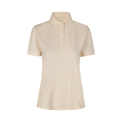 ID 0587 poloshirt, økologisk, dame, off-white