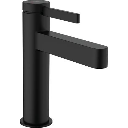 hansgrohe Finoris 110 håndvaskarmatur med bundventil, mat sort