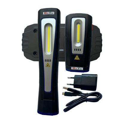 BATO WIRELESS arbejdslampe med 1 lampe, 1 stor lampe, dobbelt ladeplade og strømstik