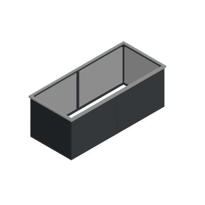 KGT snegleværn til aluminium højbed 210, 204 x 90 x 5 cm