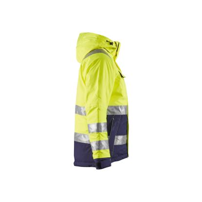 Blåkläder 4872 dame high vis vinterjakke, hi-vis gul/marineblå