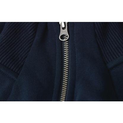 ID 0629 sweat cardigan med lynlås, dame, navy