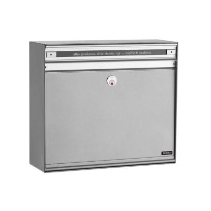 Allux SC135 postkasse uden lås, med stållåge, aluminium