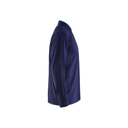 Blåkläder 3374 flammehæmmende polo lang ærme inherent, marineblå