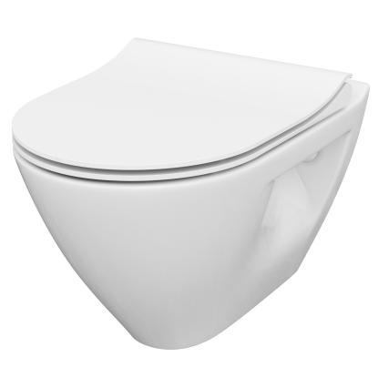 Danbad Mille Plus væghængt toilet inklusiv toiletsæde