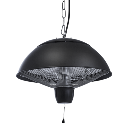 HORTUS Terrassevarmer hængemodel 600/1500 W, HA, Ø42 cm, sort