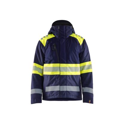 Blåkläder 4480 high vis vinterjakke, marineblå/hi-vis gul