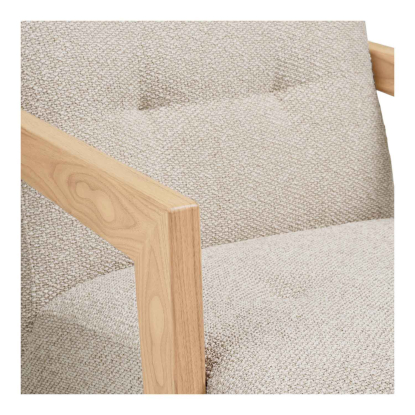 Caracas loungestol med armlæn, beige