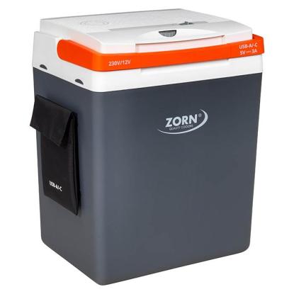 ZORN elektrisk køleboks, 12/230V, USB tilslutning, 30 liter