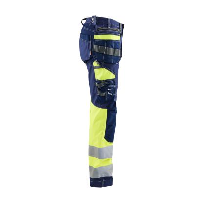 Blåkläder 7196 dame high vis buks med stretch, marineblå/hi-vis gul