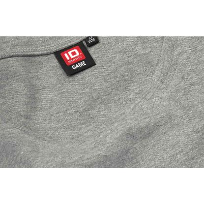 ID 0509 Interlock T-shirt med lange ærmer, dame, grå melange