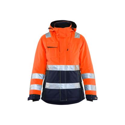 Blåkläder 4872 dame high vis vinterjakke, hi-vis orange/marineblå