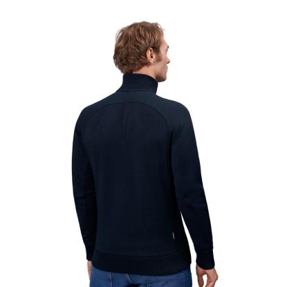 ID 0628 sweat cardigan med lynlås, navy
