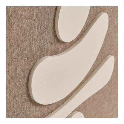 Diva relief vægdekoration No. 2, brun/beige, 50 x 70 cm