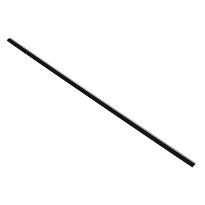 I-Wood afslutningsliste til akustikpanel, sortmalet, grå filt og sort kerne, egefiner, 17 x 42 mm