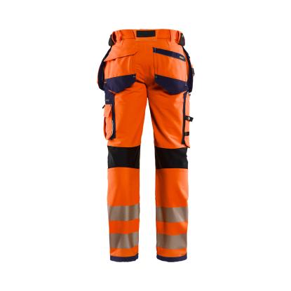 Blåkläder 1997 high vis buks 4-vejs stretch, hi-vis orange/marineblå