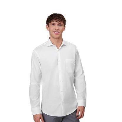 Seven Seas SS7 Poplin skjorte, modern, hvid