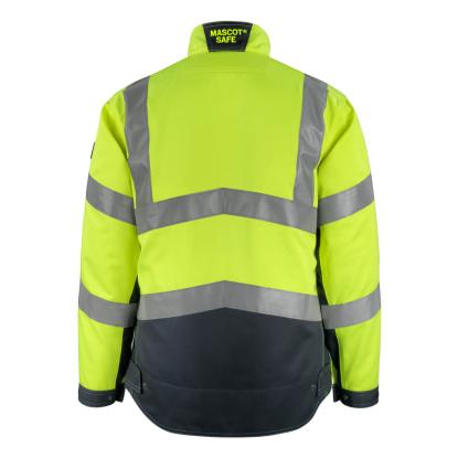 MASCOT SAFE SUPREME Oxford arbejdsjakke, hi-vis gul/mørk marine