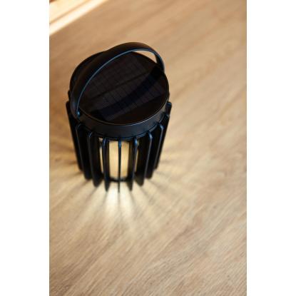 LUTEC KOZY LED batterilampe med solceller, H18,6 cm, IP44, sort
