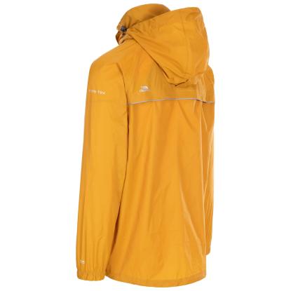 Trespass QIKPAC X packaway regnjakke med pose, unisex, gul