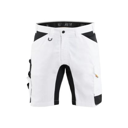 Blåkläder 1773 shorts med stretch, hvid/sort