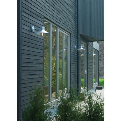 Norlys Lund udensørs væglampe, E27, IP55, sort