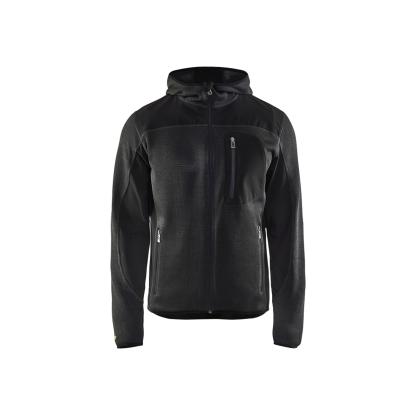 Blåkläder 4930 strikket jakke med softshell, antracitgrå/sort