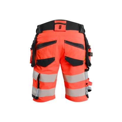 Blåkläder 1120 high vis shorts 4-vejs stretch, hi-vis rød/sort