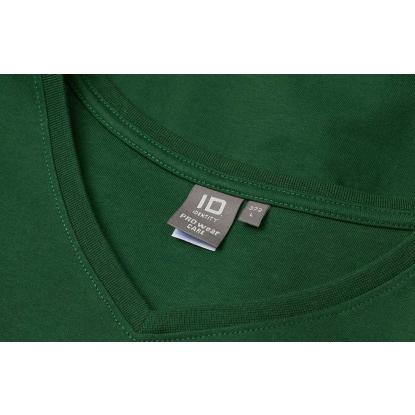 ID PRO Wear CARE 0372 T-shirt med v-hals, flaskegrøn