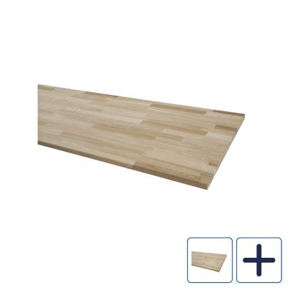 Wallmann bordplade, ubehandlet, ask
