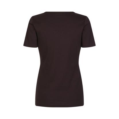 ID 0506 Interlock T-shirt med v-hals, dame, mørk bordeaux