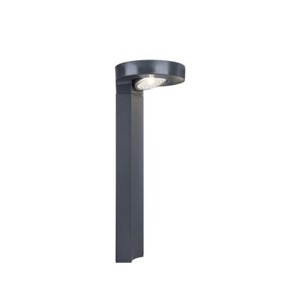 LUTEC DISO udendørs LED pullert med solceller og sensor, H45 cm, IP44, mørk grå