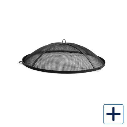 Cook King gnistfang med net til bålsted, stål, sort