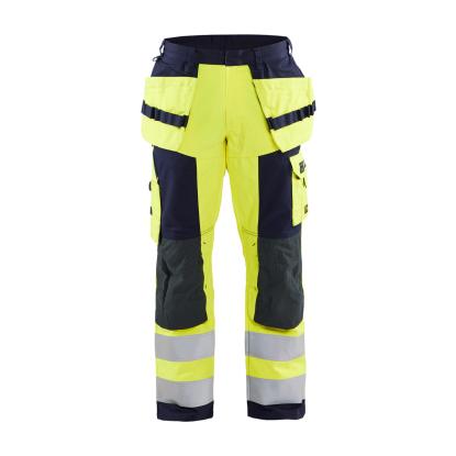 Blåkläder 1579 multinorm håndværker buks, hi-vis gul/marineblå