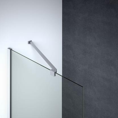 Scanbad Match arm til fast væg, model D, 60 cm, satin
