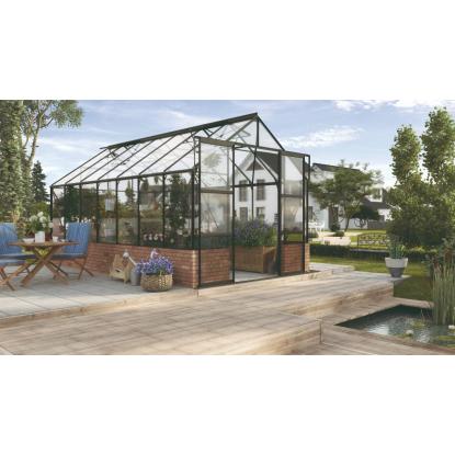 Vitavia Cassandra 11500 drivhus, sort, 11,5 m², 3 mm hærdet glas