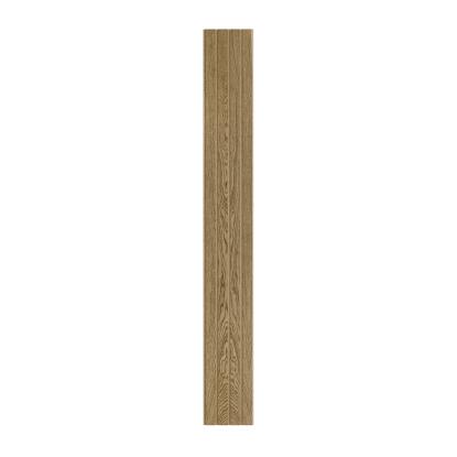 I-Wood Medio+ 4-lamel akustikpanel, mørkebrun olieret, brun filt og lys kerne, egefiner, 16 x 300 mm