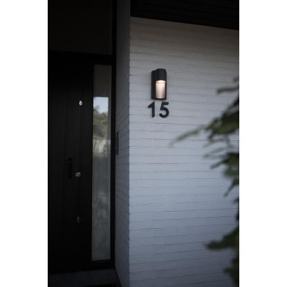 LUTEC URBAN udendørs væglampe, H22 cm, GU10, IP54, mørk grå