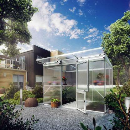 KGT Linea II drivhus, aluminium, 6,06 m²