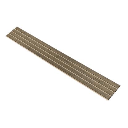 I-Wood Basic 4-lamel akustikpanel, sort olieret, beige filt og sort kerne, egefiner, 17 x 300 mm 