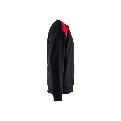 Blåkläder 3580 sweatshirt, sort/rød